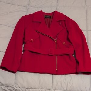 Classiques Women's Vibrant Red Trench Coat